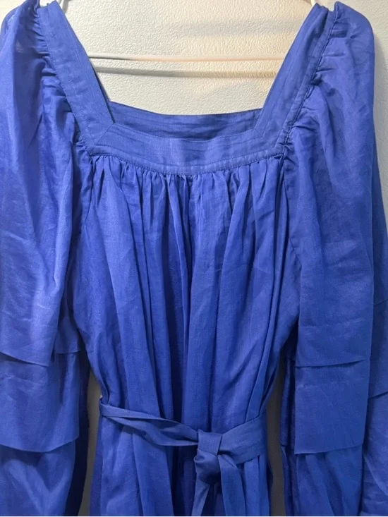 Banana Republic Cobalt Blue Square-Neck Maxi Dress with Tie Waist - Picture 11 of 11